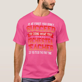 Roligt Orchestra Teacher Gift Funny School Music Q T Shirt