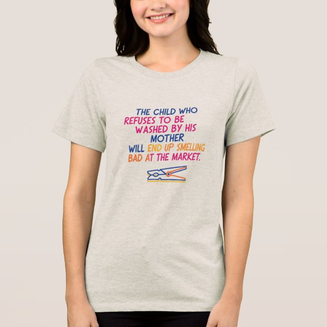 Roligt ordspråk t shirt (Framsida)