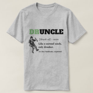 Roligt ordstäv - Druncle rolig Uncle T Shirt