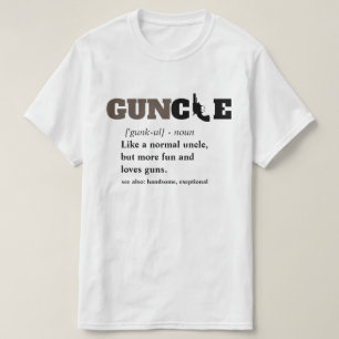 Roligt ordstäv - GUNcle rolig Uncle Vapen T Shirt