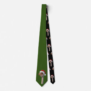 Roligt Ostrich Weating Santa Hat Animal Humor Slips