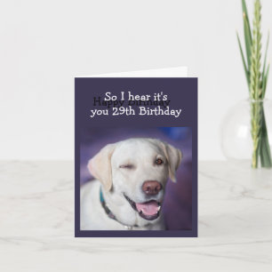 Roligt över Backe Ålder Födelsedag Humor Hund Kort