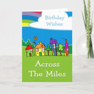 Roligt över miles Birthday Önskemål med hem Kort