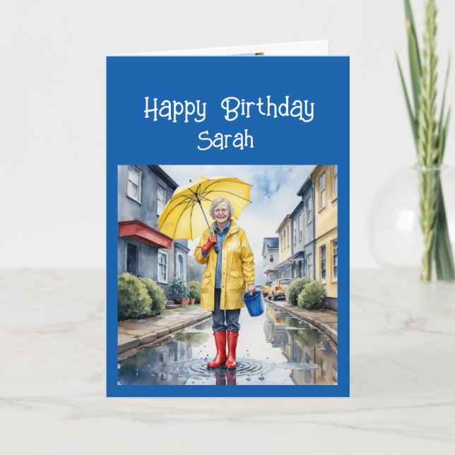 Roligt på födelsedagen Håll dig ung i hjärtat som  Helgkort (Framsida)