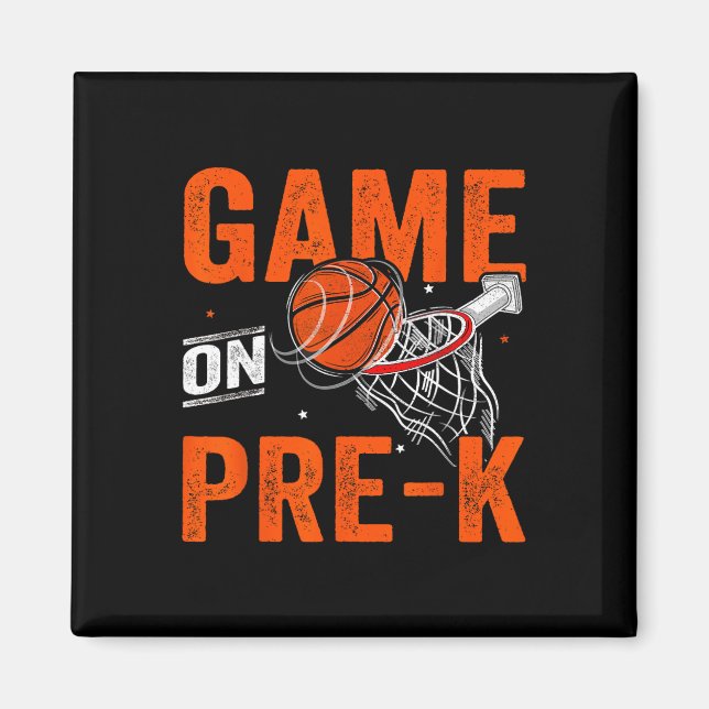 Roligt på förk-bysketbyll första skoldagen magnet (Framsidan)