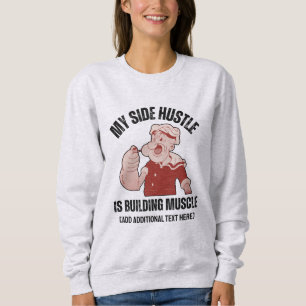 Roligt på min fritid är att bygga muskler på gymme t shirt
