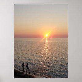 Roligt på stranden poster