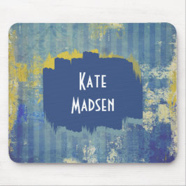 Roligt Paíad Denim Mönster Personlig Musmatta