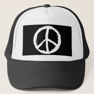 roligt painterly PEACE SYMBOL Keps