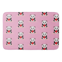 Roligt Panda Graphic Bathroom Mat