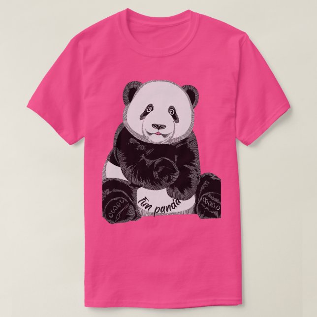 Roligt panda t shirt (Design framsida)