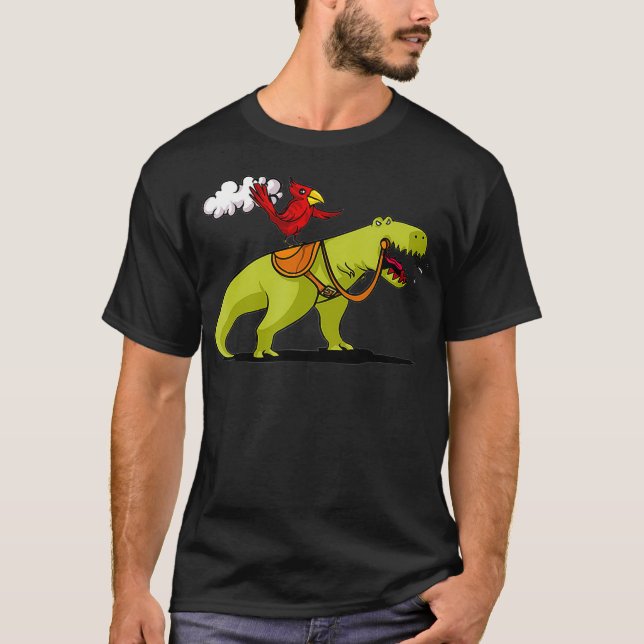 roligt papegoja dinosaurs Funny Dinosaur T Shirt (Framsida)