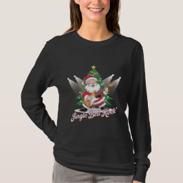 Roligt Pappa jul Guitar Jingle Bell Sten T Shirt