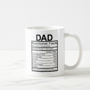 Roligt Pappa näringsvärdesdeklaration Kaffemugg