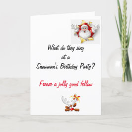 Roligt Pappajokes Julkort Kort