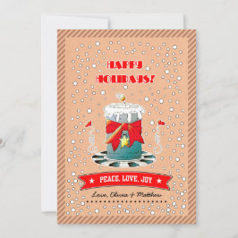 Roligt Papper julklapp Kraft Julkort