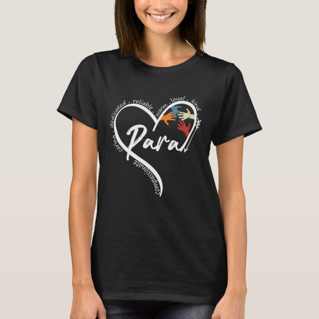 Roligt ParaProfessional-grafik Tees Toppar tillbak T Shirt (Framsida)