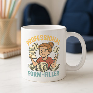 Roligt Parent School Paperwork Mugg; Pro Form-Fill Kaffemugg