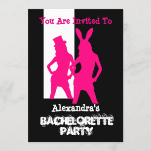 Roligt party för bachelorette för inbjudningar