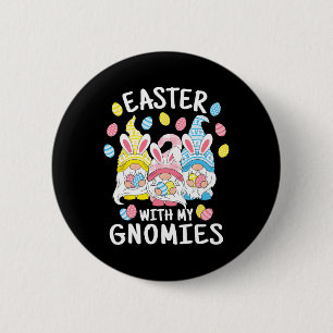 Roligt Påsk med mina domäner Glad påsk Gnome Bunn Knapp