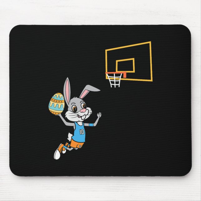 Roligt Påskägg Bunny Dunk Basketball Game Påsk K Musmatta (Framsidan)