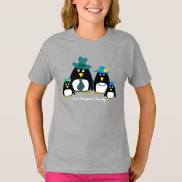 Roligt Penguin-familjen med 4 julresor T-Shirts