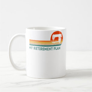 Roligt Pensionerad Min pensionsplan Sy Quilting R Kaffemugg