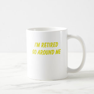 Roligt pensionordstäv kaffemugg