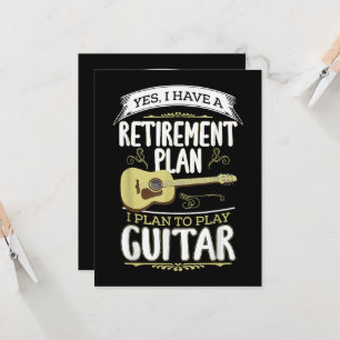 Roligt pensionsplan Jag planerar att spela gitarr Inbjudningar