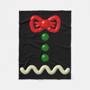 Roligt Pepparkaksgubbe Costume Halloween Gift Fleecefilt