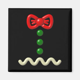 Roligt Pepparkaksgubbe Costume Halloween Gift Magnet