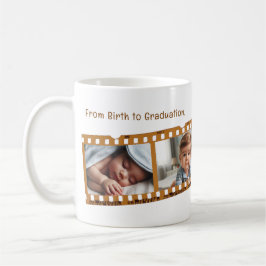 Roligt Personlig 4-foto Gammal filmstripp Studente Kaffemugg