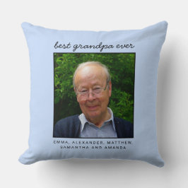 Roligt Personlig Best Grandpa Aldrig Photo Kudde