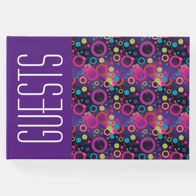 Roligt Personlig Christian Scripture LILA Circle Gästböcker (Framsida)