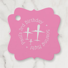 Roligt Personlig Elegant Flygplan för födelsedagsd Gåvor Etiketter