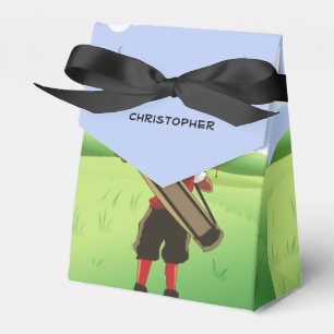 Roligt Personlig Golfer på golfbana Presentaskar