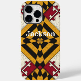 Roligt Personlig iphone case Maryland Flagga Graph