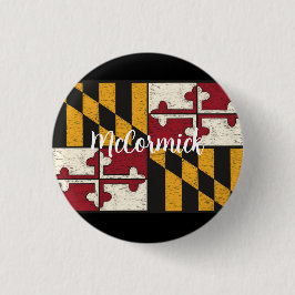 Roligt Personlig Maryland Flagga Lapel Metall, kna Knapp