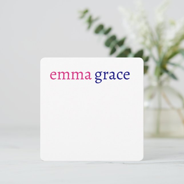 Roligt Personlig Monogram Stationery Inbjudningar (Stående Fram)