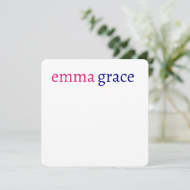 Roligt Personlig Monogram Stationery Inbjudningar