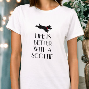 Roligt Personlig Scottie Hund Slay T-Shirt