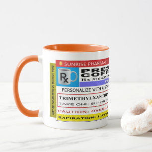 Roligt personligreceptkaffe mugg