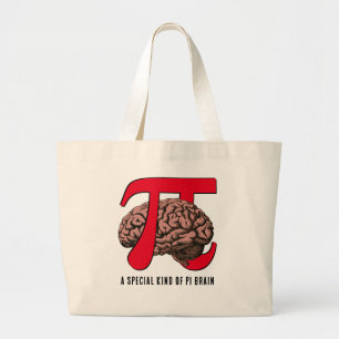 Roligt PI DAY Brain Jumbo Tygkasse