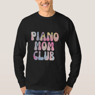 Roligt Piano Mamma Klubb Medlemskap T Shirt