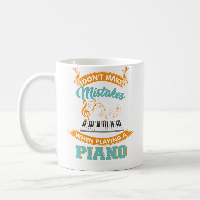 Roligt pianoklänning för en pianist kaffemugg (Vänster)