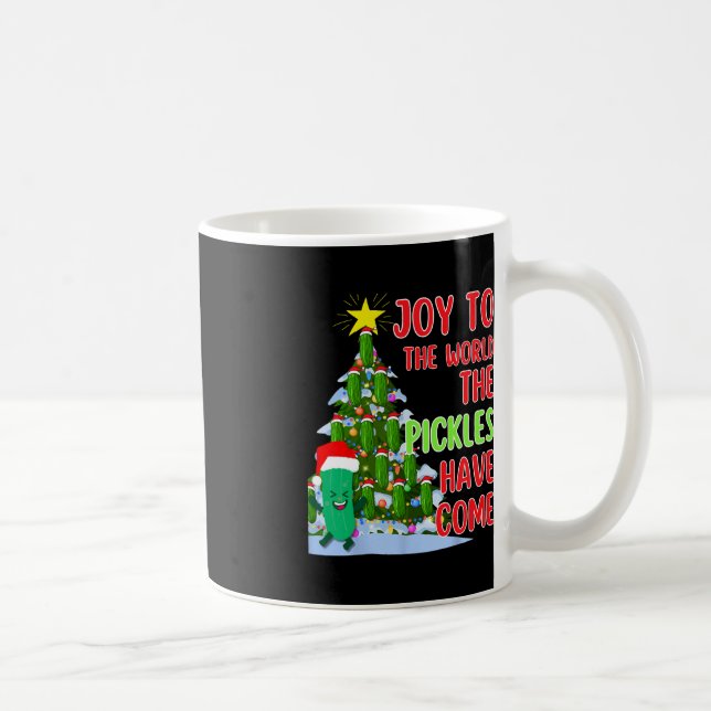 Roligt Pickle-gåva från Santa Pickle Julgran Ljus Kaffemugg (Höger)
