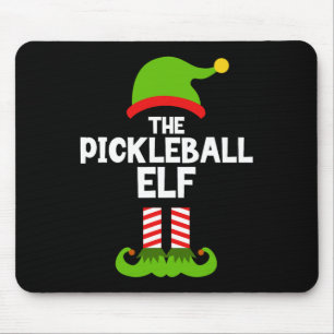 Roligt Pickleball Elf-julmatchningsfamiljen P Musmatta