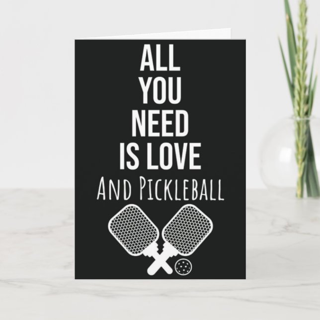 Roligt Pickleball-grattiskort för spelare eller äl Kort (Framsida)
