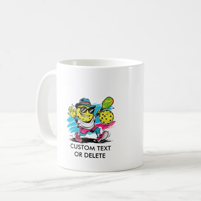 roligt pickleball kaffemugg (Framsida vänster)