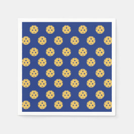 Roligt Pickleball Mönster Pickleball Party Pappersservett